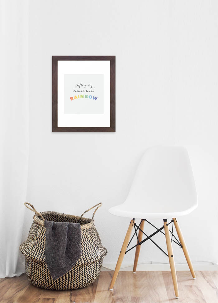 Framed Art Print in Room