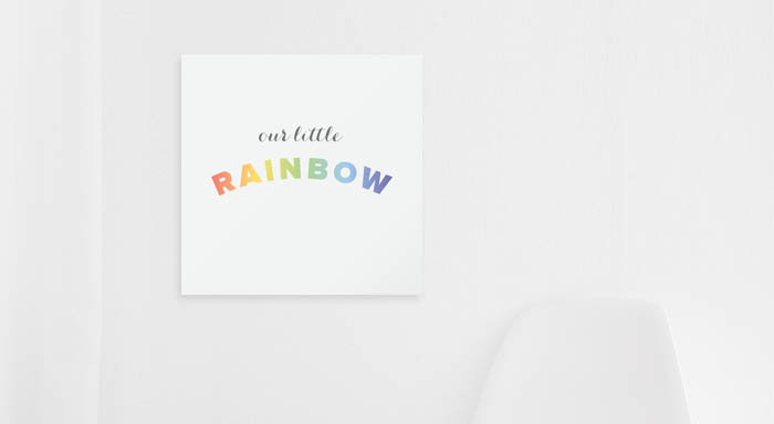 Canvas Nursery Print